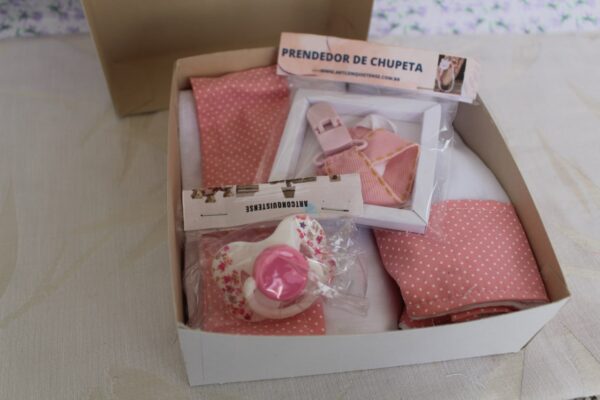 Kit Presente bebê P - tema rosa