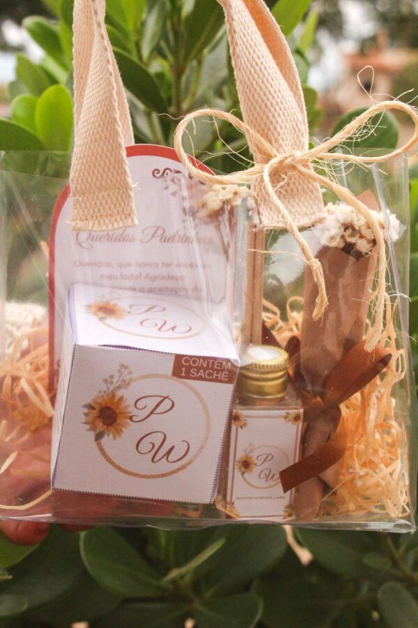 KIT| Lembrancinha casamento saquinho transparente pvc