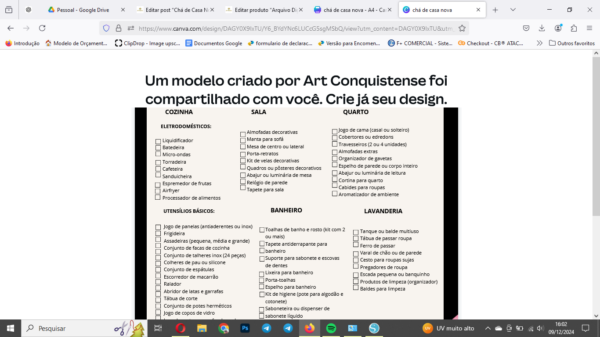 Arquivo Digital | Lista Presentes Chá de Casa Nova - Image 2