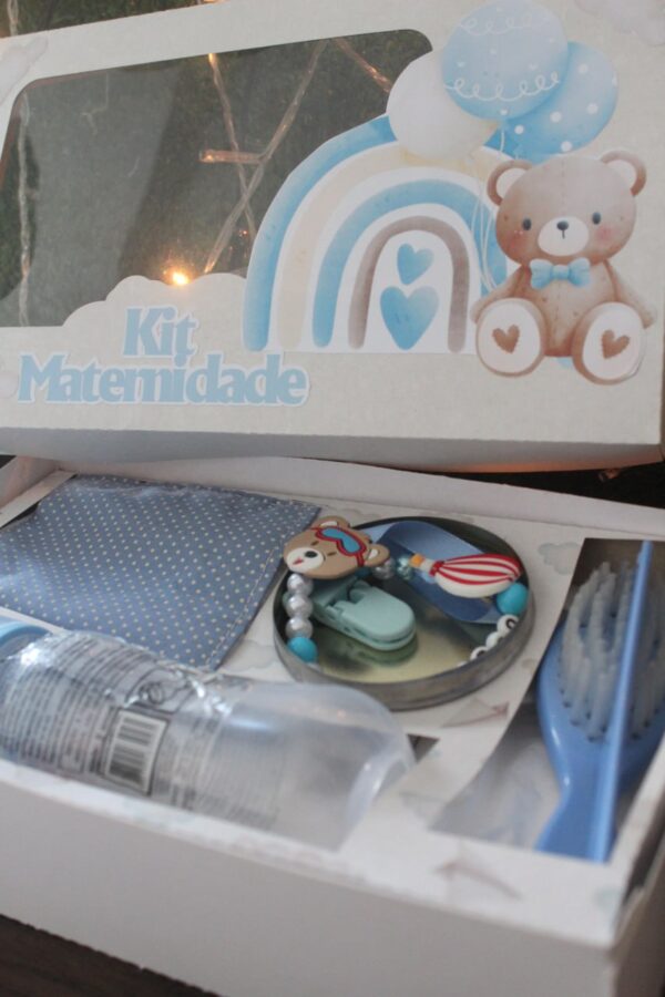 Kit Maternidade Personalizado azul- Presente Especial para Bebês - Image 3