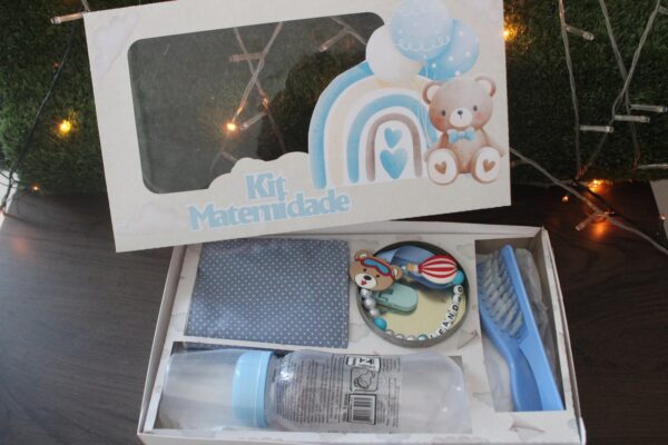 Kit Maternidade Personalizado azul- Presente Especial para Bebês