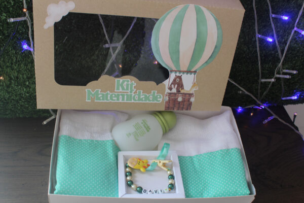 Kit Maternidade Personalizado verde- Presente Especial para Bebês - Image 2