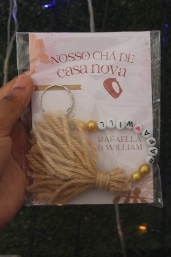 Chaveiro com Tassel Personalizado - Chá de Casa Nova - Image 6