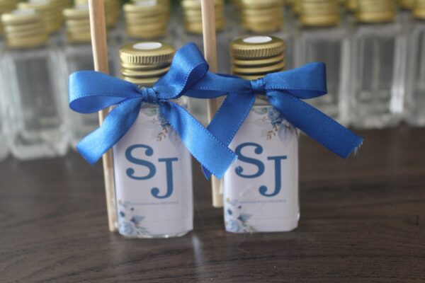 Aromatizante Difusor Lembrancinhas Tema Inicial casamento | Cor azul - Image 2