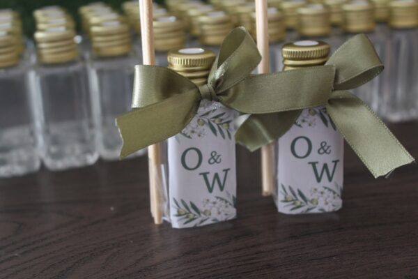 Aromatizante Difusor Lembrancinhas Tema Inicial casamento | Verde Oliva - Image 6