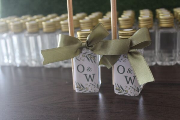 Aromatizante Difusor Lembrancinhas Tema Inicial casamento | Verde Oliva - Image 5