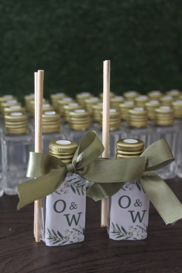 Aromatizante Difusor Lembrancinhas Tema Inicial casamento | Verde Oliva - Image 4