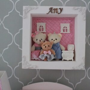Porta Maternidade Ursinhos Elegance – Personalizado